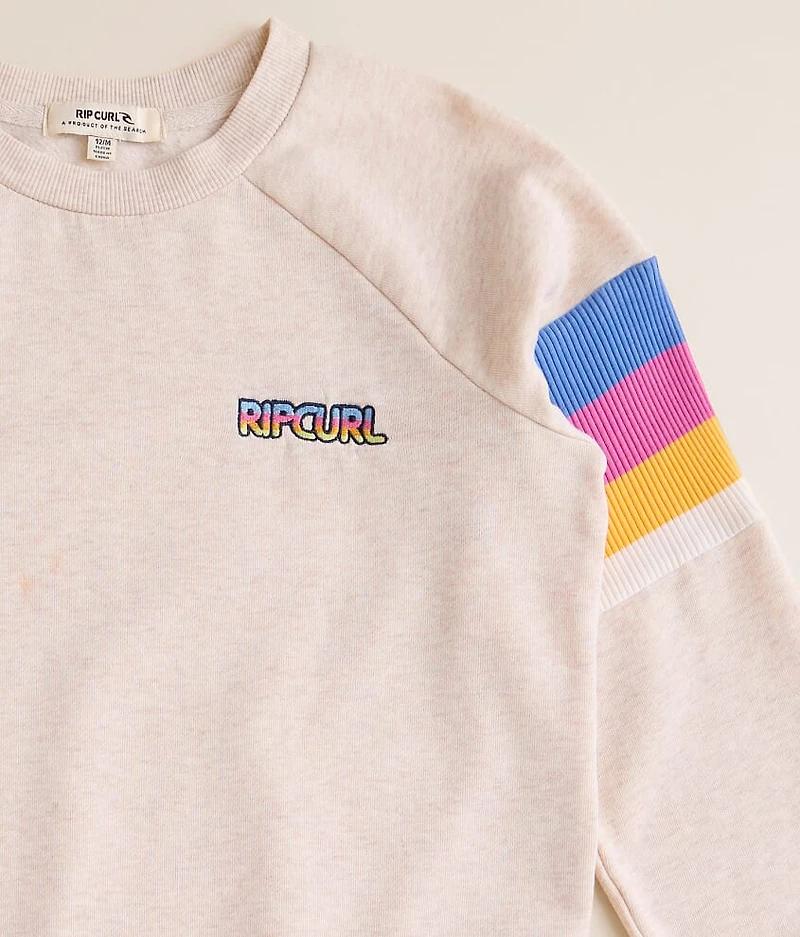 Girls - Las Dalias Raglan Color Block Pullover