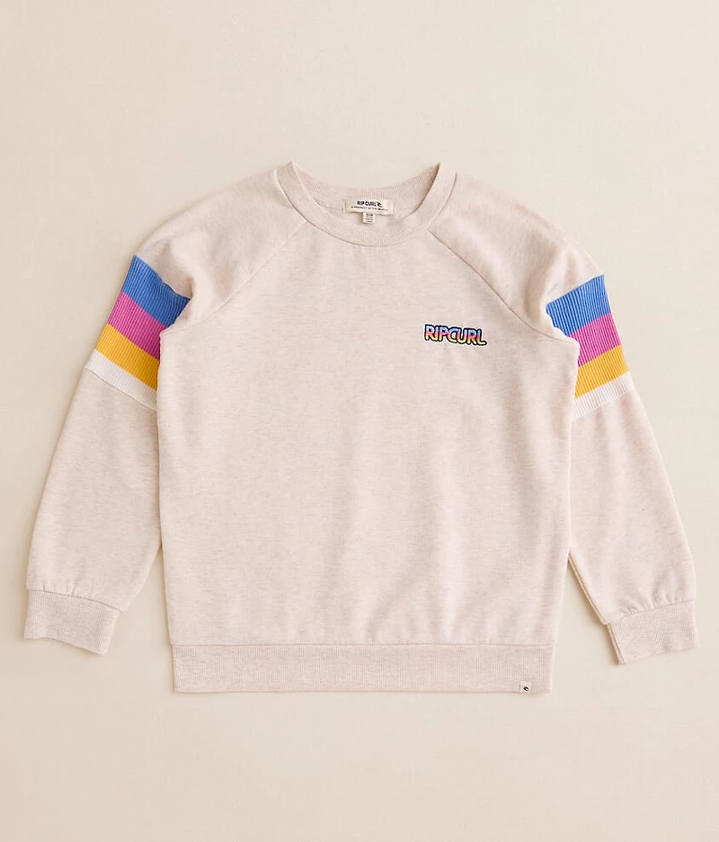 Girls - Las Dalias Raglan Color Block Pullover