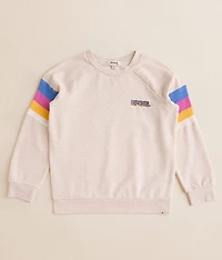 Girls - Las Dalias Raglan Color Block Pullover