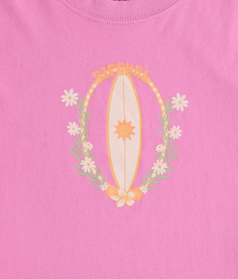 Girls - Island Surf Cropped T-Shirt