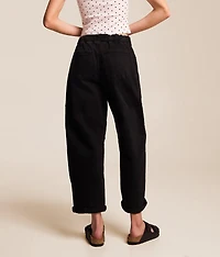 High Rise Barrel Stretch Cuffed Pant