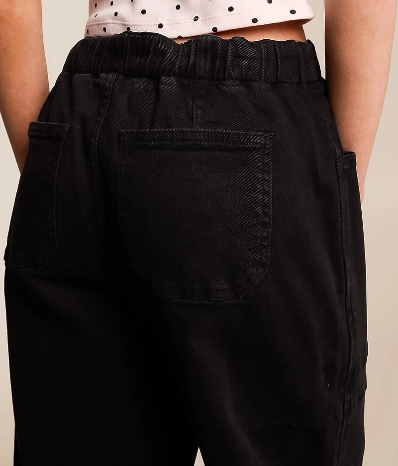High Rise Barrel Stretch Cuffed Pant