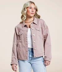 Hooded Denim Stretch Jacket