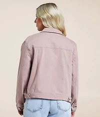 Hooded Denim Stretch Jacket