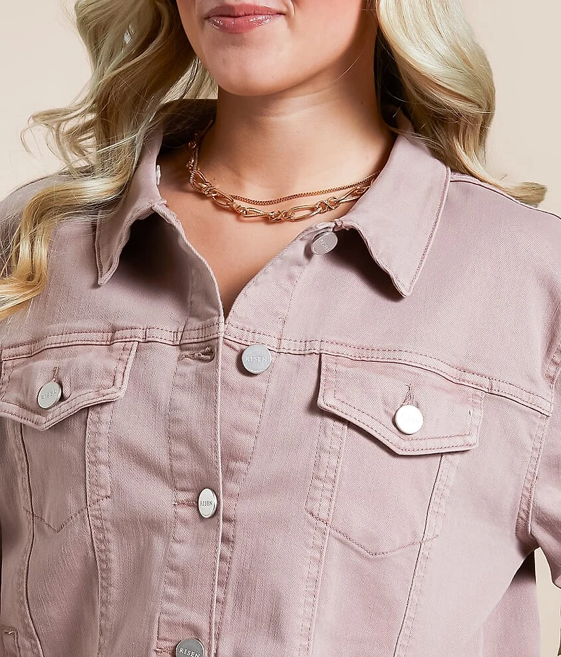 Hooded Denim Stretch Jacket
