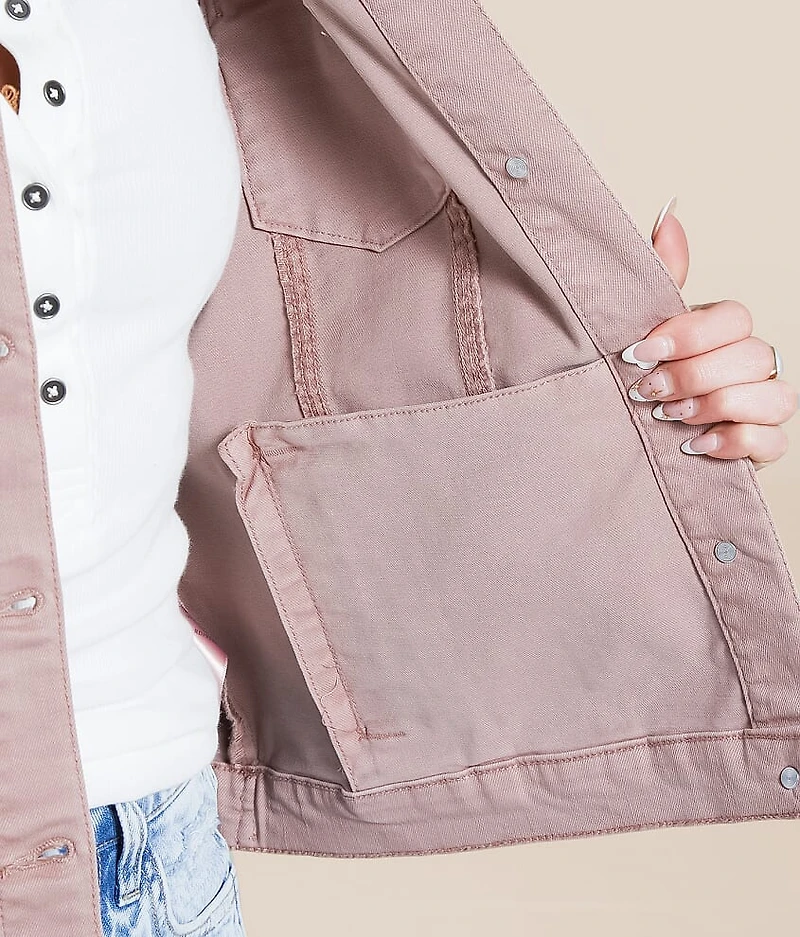 Hooded Denim Stretch Jacket