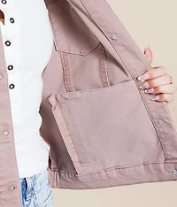 Hooded Denim Stretch Jacket
