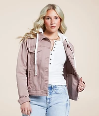Hooded Denim Stretch Jacket