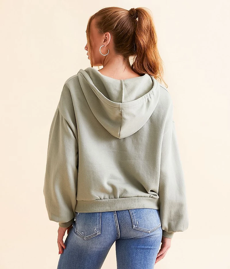 Boxy Hooded Sweatshirt