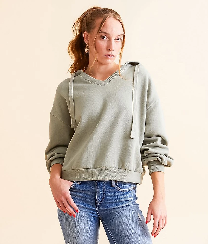 Boxy Hooded Sweatshirt
