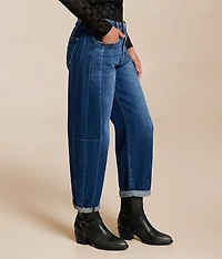 High Rise Barrel Stretch Jean