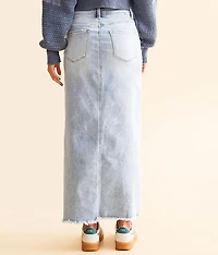 Denim Maxi Stretch Skirt
