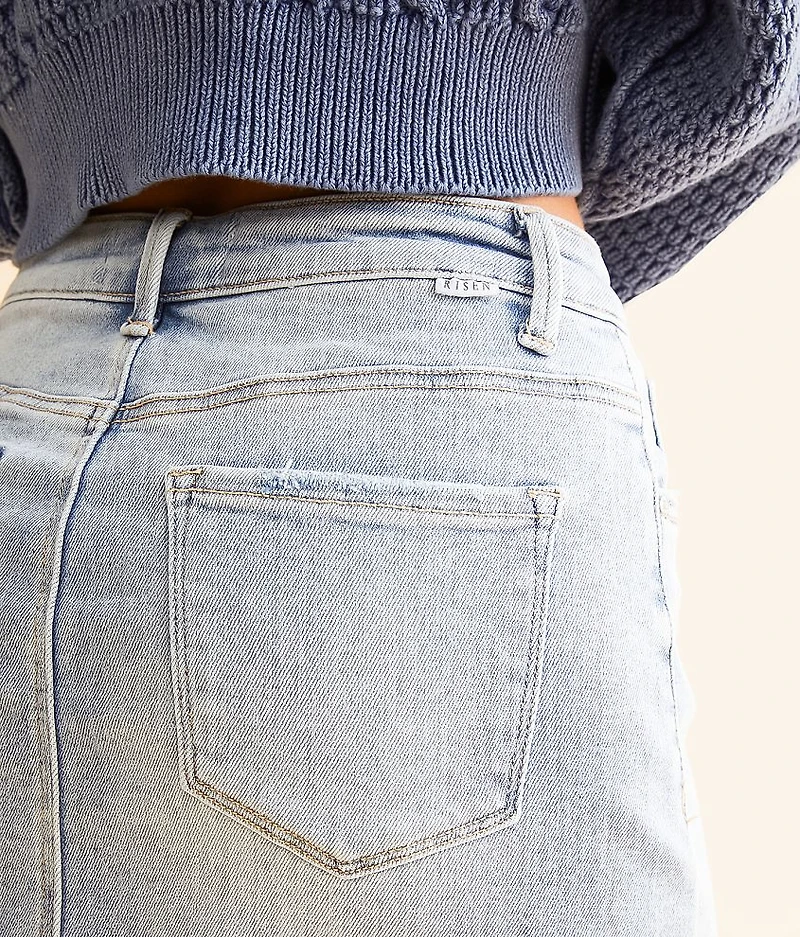 Denim Maxi Stretch Skirt