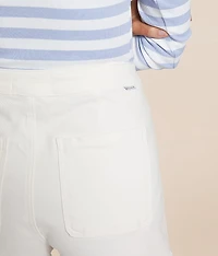 High Rise Denim Stretch Skort