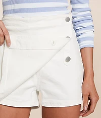 High Rise Denim Stretch Skort
