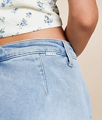 Low Rise Denim Stretch Skort