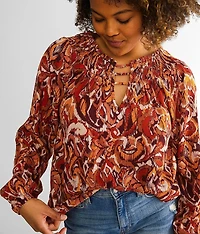 Strappy Wide Neck Top