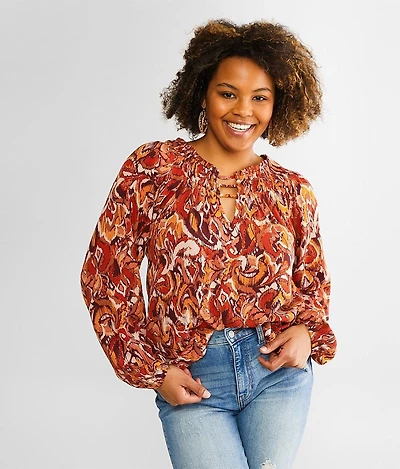 Strappy Wide Neck Top