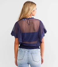 Mesh Lace Top