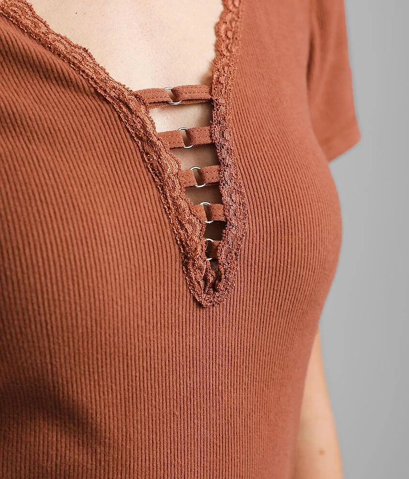 Lace Trim Top
