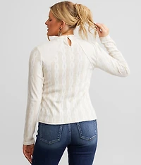 Cut-Out Knit Top