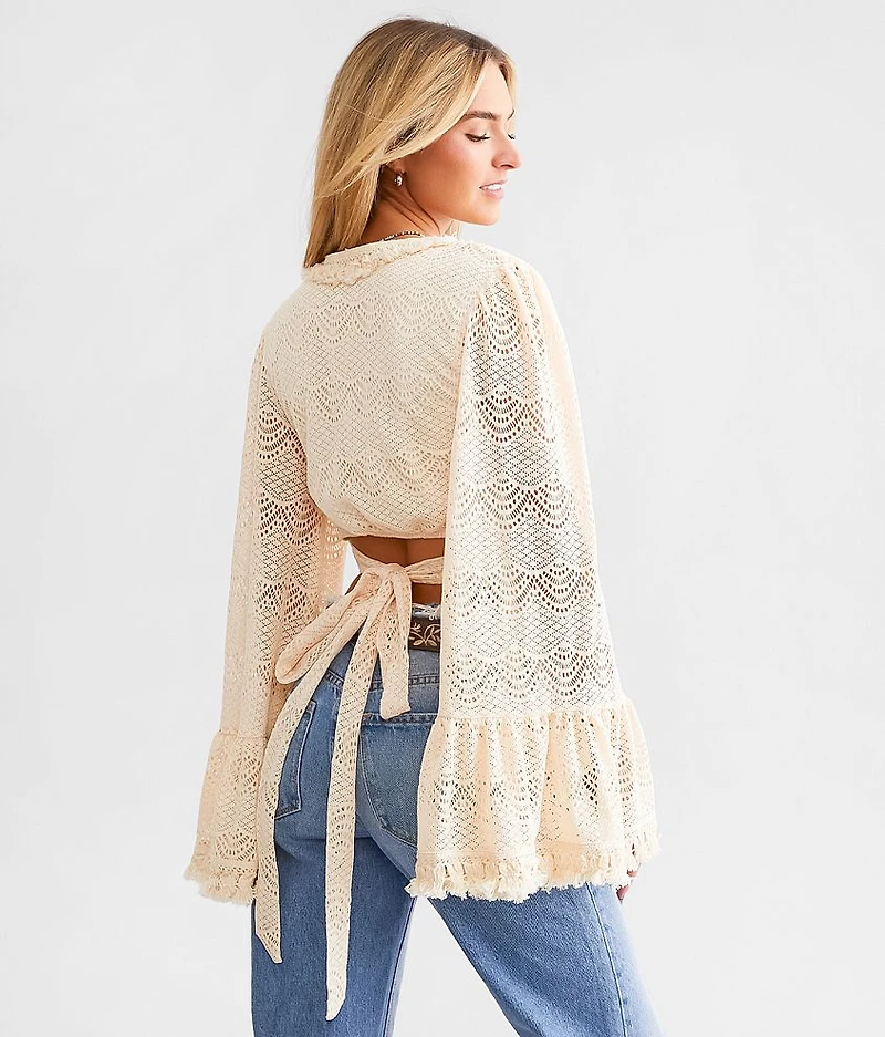 Crochet Fringe Cropped Top