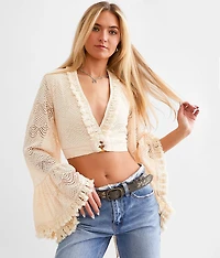 Crochet Fringe Cropped Top