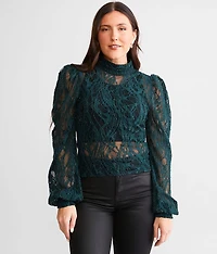 Beaded Lace Top