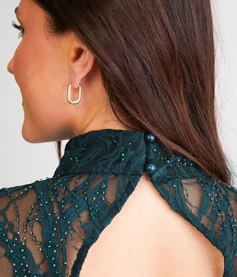 Beaded Lace Top