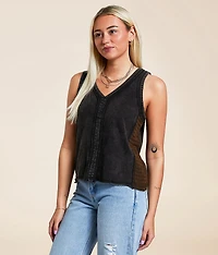 Pieced Crochet Tank Top