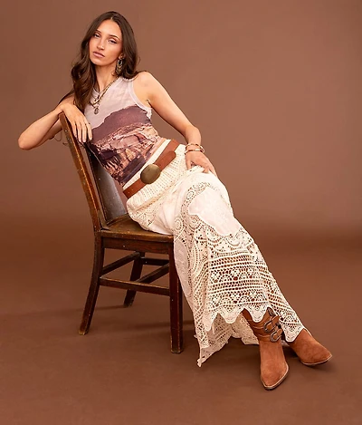 Crochet Midi Skirt
