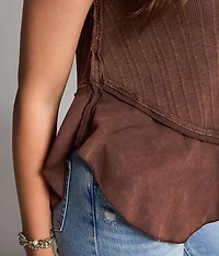 Contrast Washed Tank Top