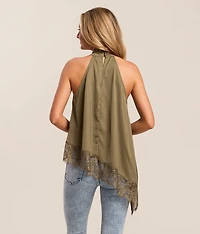 Lace Trim Tank Top