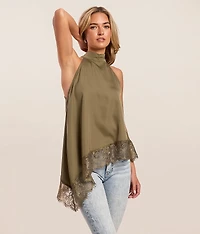 Lace Trim Tank Top