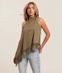 Lace Trim Tank Top