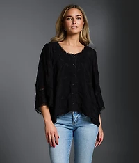 Refined Edit Floral Embroidered Top