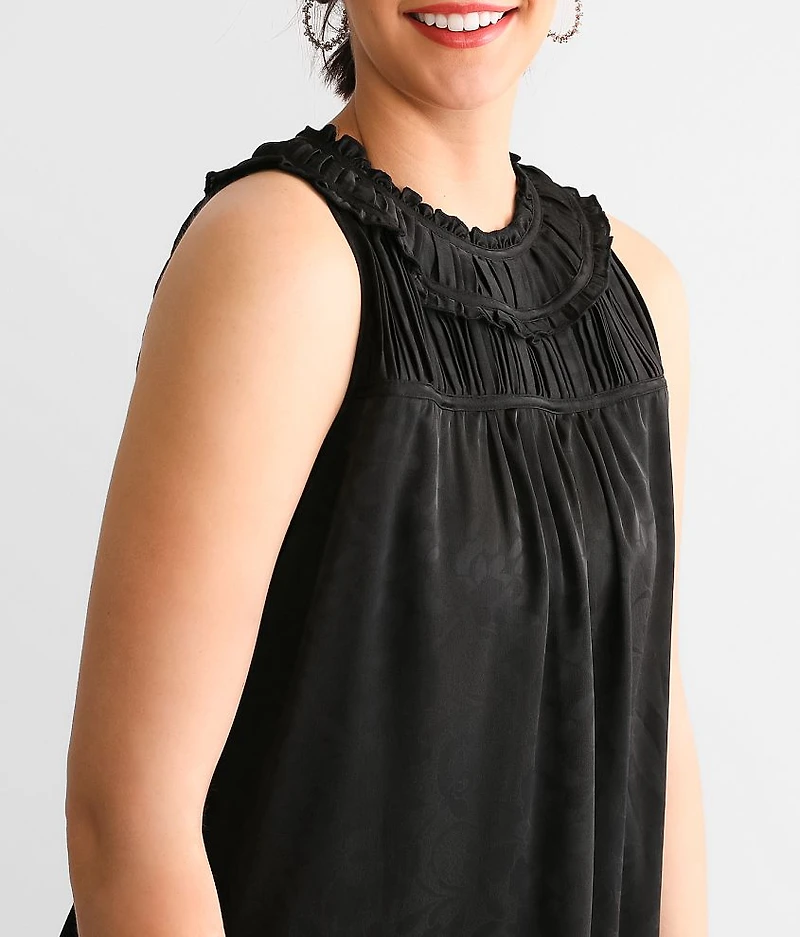 Shaping & Smoothing Floral Jacquard Tank Top