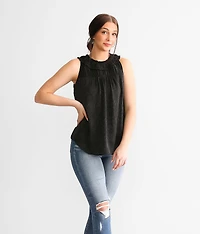 Shaping & Smoothing Floral Jacquard Tank Top