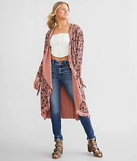 Floral Print Kimono