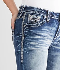 Fana Mid-Rise Straight Stretch Jean