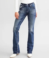Semah Mid-Rise Tailored Boot Stretch Jean