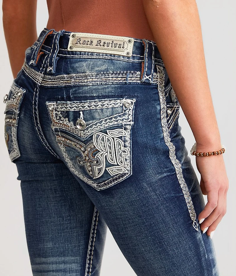 Wanda Low Rise Straight Stretch Cuffed Jean
