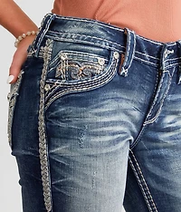 Wanda Low Rise Straight Stretch Cuffed Jean