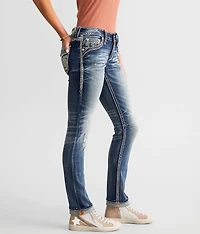 Wanda Low Rise Straight Stretch Cuffed Jean