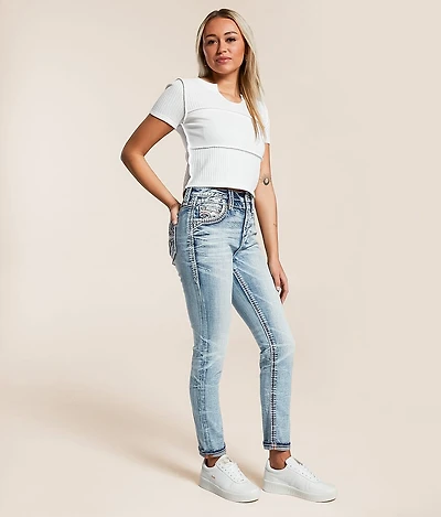 Janit High Rise Ankle Skinny Stretch Jean