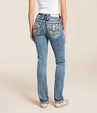 Alyvia Low Rise Straight Stretch Cuffed Jean