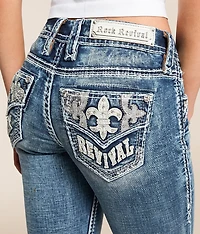 Alyvia Low Rise Straight Stretch Cuffed Jean