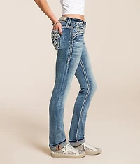 Alyvia Low Rise Straight Stretch Cuffed Jean