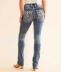 Alyvia Mid-Rise Straight Stretch Jean