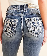 Alyvia Mid-Rise Straight Stretch Jean